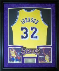 Magic Johnson Autographed Jersey 202//246